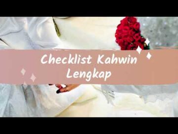 Teh Tumpah Sis - Checklist Kahwin Lengkap